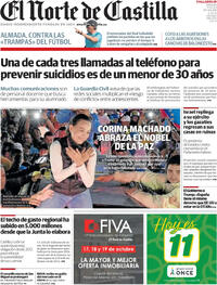 Portada El Norte de Castilla 2025-10-11