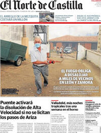 Portada El Norte de Castilla 2025-08-12