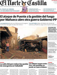 Portada periódico El Norte de Castilla