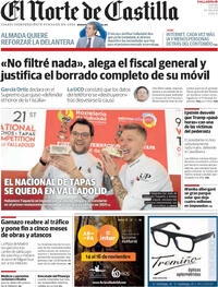 Portada El Norte de Castilla 2025-11-13