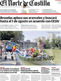 Portada El Norte de Castilla 2025-07-14