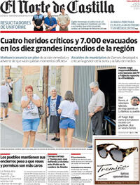 Portada El Norte de Castilla 2025-08-14
