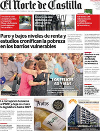 Portada periódico El Norte de Castilla