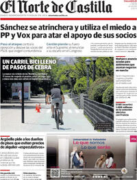 Portada periódico El Norte de Castilla