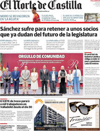Portada periódico El Norte de Castilla