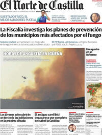 Portada El Norte de Castilla 2025-08-22