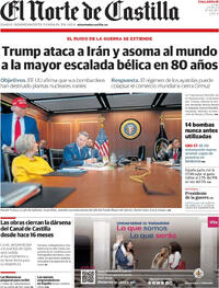 Portada periódico El Norte de Castilla