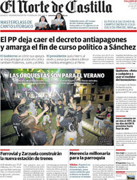 Portada El Norte de Castilla 2025-07-23