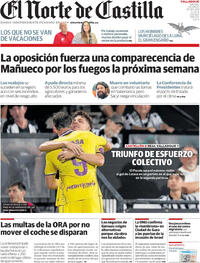 Portada El Norte de Castilla 2025-08-23