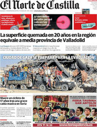 Portada El Norte de Castilla 2025-08-24