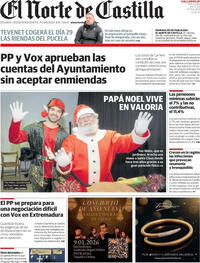Portada El Norte de Castilla 2025-12-24