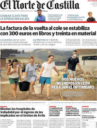 Portada El Norte de Castilla 2025-08-25