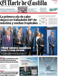 Portada El Norte de Castilla 2025-06-26