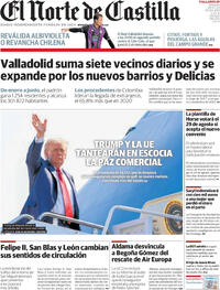 Portada El Norte de Castilla 2025-07-26