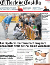 Portada El Norte de Castilla 2025-08-28
