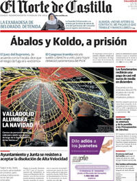 Portada El Norte de Castilla 2025-11-28