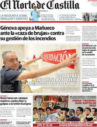Portada El Norte de Castilla 2025-08-29