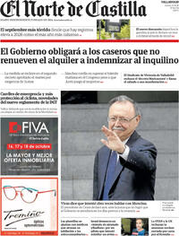 Portada El Norte de Castilla 2026-10-01