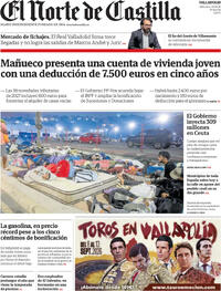 Portada El Norte de Castilla 2026-09-02
