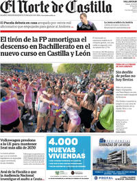 Portada El Norte de Castilla 2026-09-05