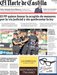 Portada periódico El Norte de Castilla