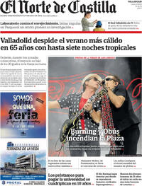 Portada El Norte de Castilla 2026-09-07