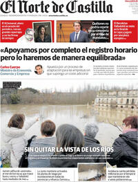 Portada El Norte de Castilla 2026-02-08