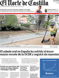 Portada El Norte de Castilla 2026-07-08