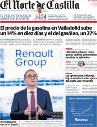 Portada El Norte de Castilla 2026-03-11