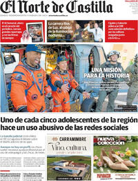 Portada El Norte de Castilla 2026-04-12