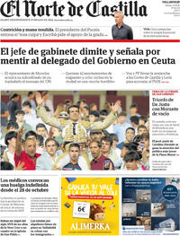 Portada El Norte de Castilla 2026-09-12