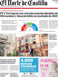 Portada El Norte de Castilla 2026-10-12