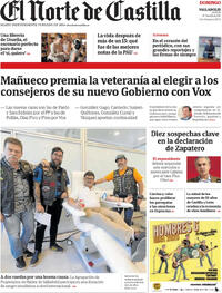Portada El Norte de Castilla 2026-06-14