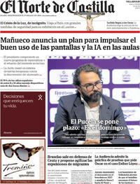 Portada El Norte de Castilla 2026-09-17
