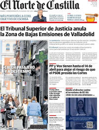 Portada El Norte de Castilla 2026-03-18