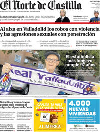 Portada periódico El Norte de Castilla