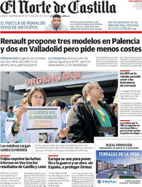 Portada El Norte de Castilla 2026-03-20