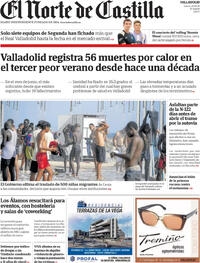 Portada El Norte de Castilla 2026-08-20