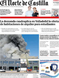 Portada periódico El Norte de Castilla