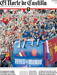 Portada El Norte de Castilla 2026-07-21