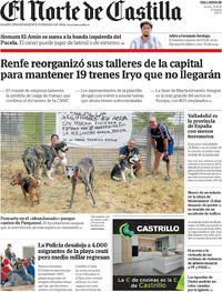 Portada El Norte de Castilla 2026-08-21
