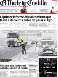 Portada El Norte de Castilla 2026-01-24