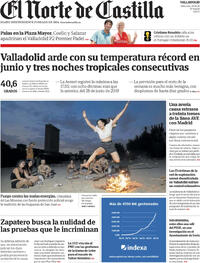 Portada El Norte de Castilla 2026-06-24