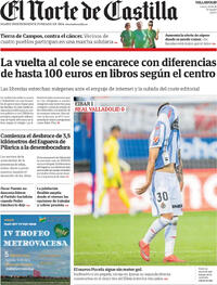 Portada El Norte de Castilla 2026-08-24
