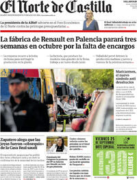 Portada El Norte de Castilla 2026-09-24