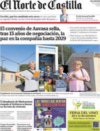 Portada El Norte de Castilla 2026-09-25