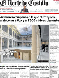 Portada El Norte de Castilla 2026-02-27