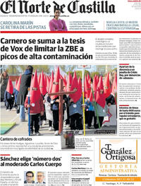 Portada El Norte de Castilla 2026-03-27