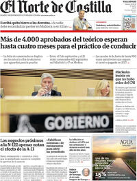 Portada El Norte de Castilla 2026-08-29