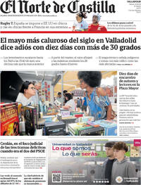 Portada El Norte de Castilla 2026-05-30
